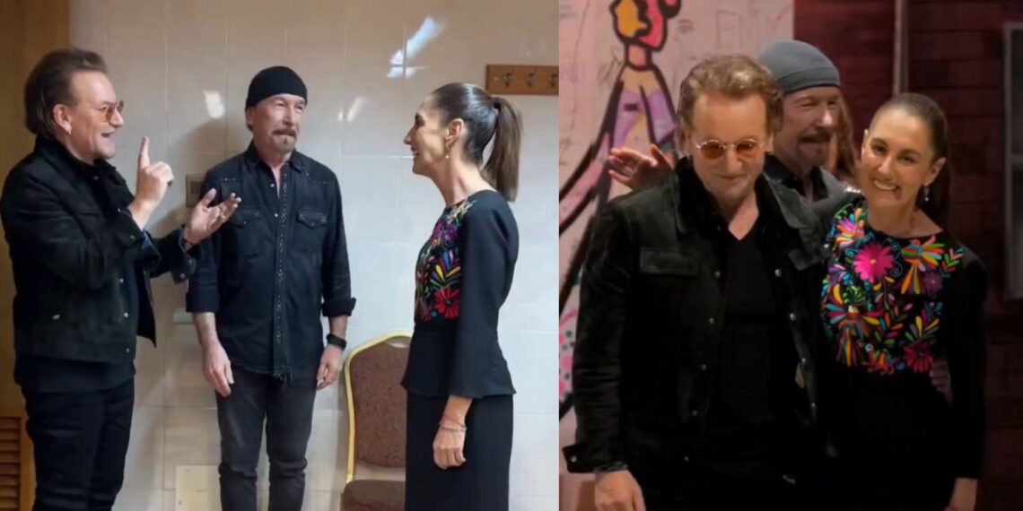 Claudia Sheinbaum busca traer a México proyecto social inspirado en U2