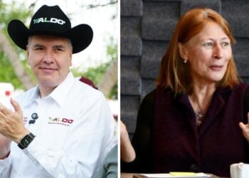 Waldo Fernández y Tatiana Clouthier