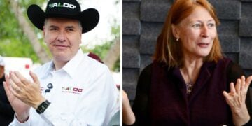 Waldo Fernández y Tatiana Clouthier
