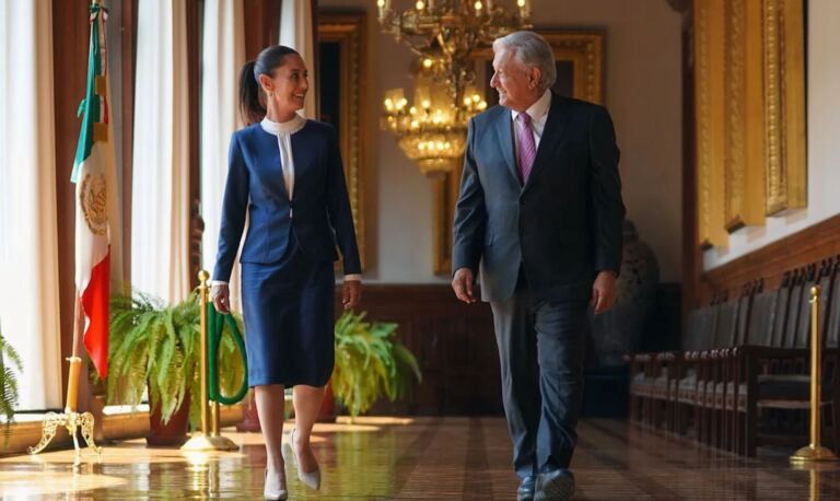 Claudia Sheinbaum y López Obrador