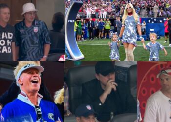 Hollywood se roba los reflectores en el Estados Unidos vs. Turquía: Brad Pitt, Paris Hilton y más celebridades asistieron al Mundial