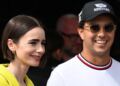 Sergio ‘Checo’ Pérez graba escenas de Emily in Paris junto a Lily Collins