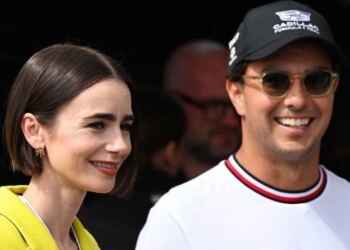 Sergio ‘Checo’ Pérez graba escenas de Emily in Paris junto a Lily Collins