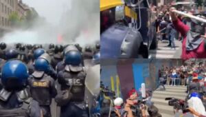 CNTe protesta Zocalo CDMX