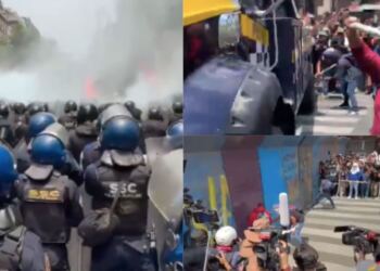 CNTe protesta Zocalo CDMX