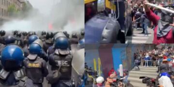 CNTe protesta Zocalo CDMX