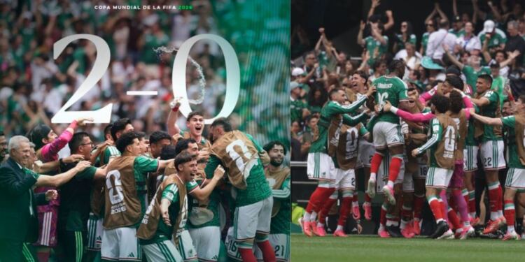 Selección Mexicana gana 2-0 a Sudáfrica