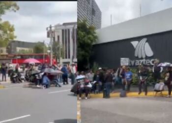 CNTE protesta Tv Azteca