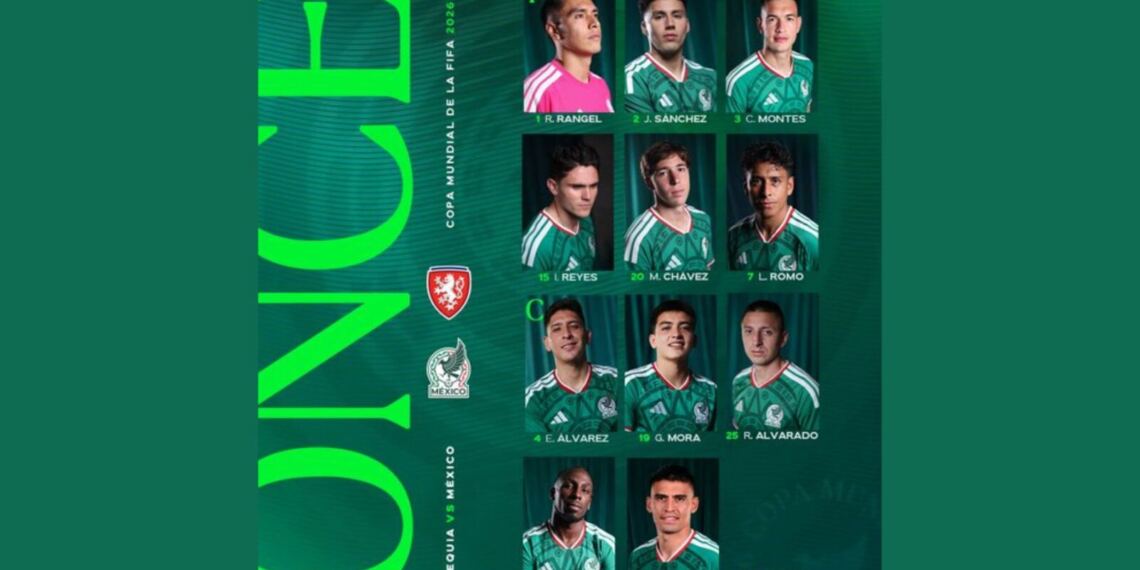 Selección de México vs Chequia