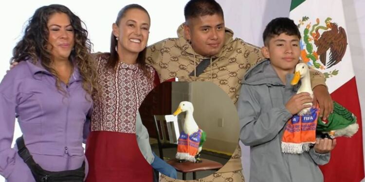 El Pato Merlín llega a la Mañanera