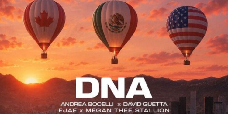 Andrea Bocelli, David Guetta, EJAE y Megan The Stallion unen sus voces en nueva canción del Mundial 2026