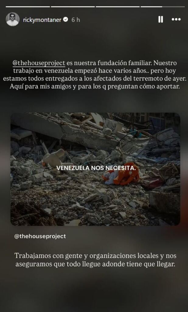 Ricky Montaner mensaje