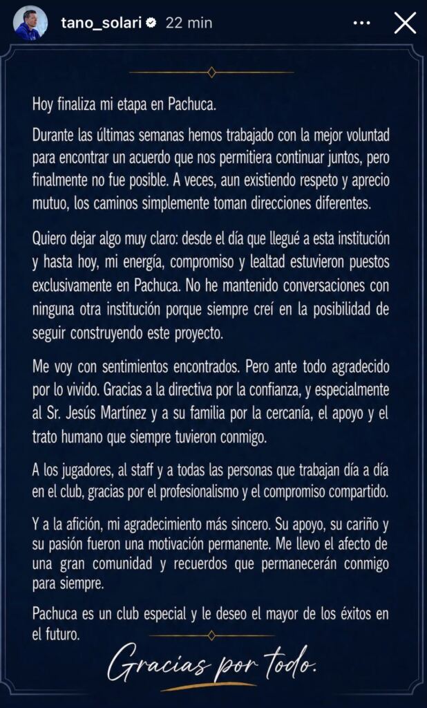 Solari responde rumores de su llegada a Pumas