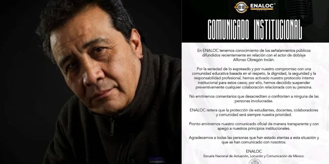 ENALOC suspende colaboración con Alfonso Obregón tras nuevas acusaciones públicas