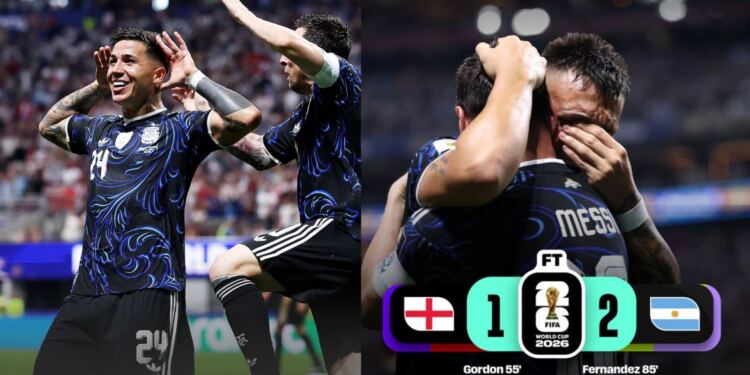 Argentina remonta y vence a Inglaterra: jugará la gran final del Mundial 2026 ante España