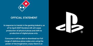 Domino’s Pizza se burla de Sony tras anunciar el fin de los videojuegos físicos: “Ahora solo haremos pizzas digitales”