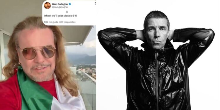 Fher, de Maná, le responde a Liam Gallagher su predicción de México vs Inglaterra: “No manches, ubícate wey”
