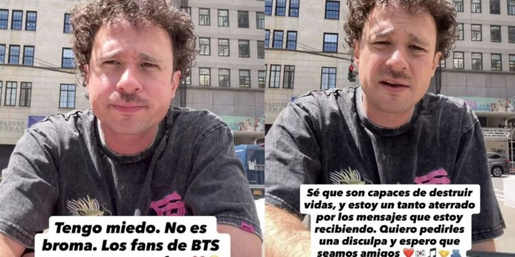 Luisito Comunica admite que le dio miedo el ARMY tras polémica con BTS y ofrece disculpas