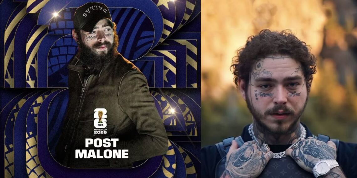 Post Malone encabezará la ceremonia de clausura del Mundial 2026