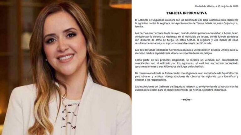 María de Jesús Quijada, regidora Tecate, agredida a balazos.