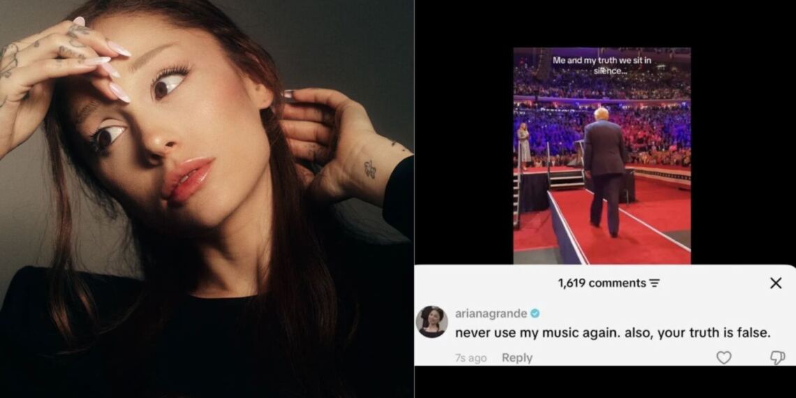 Ariana Grande enfrenta al equipo de Trump por usar ‘we can’t be friends’ en un TikTok anti-trans