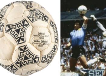 El balón de la “Mano de Dios” de Maradona se vende por 3.35 millones de dólares