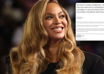 Beyoncé dona 1 millón de dólares para apoyar a Colombia tras el terremoto