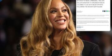 Beyoncé dona 1 millón de dólares para apoyar a Colombia tras el terremoto