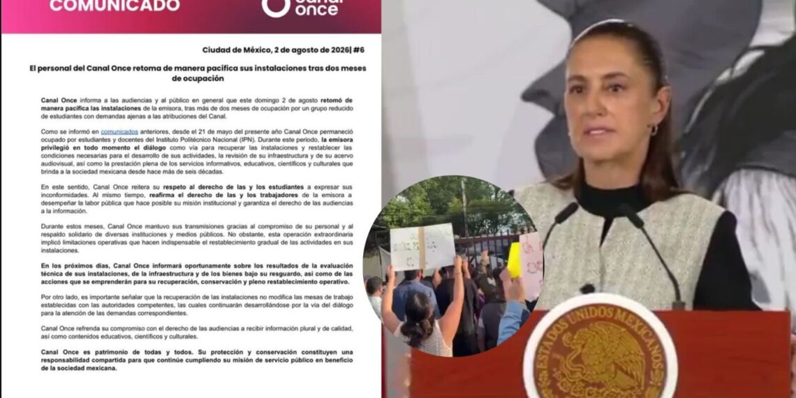 Canal Once recupera sus instalaciones tras más de dos meses de toma estudiantil