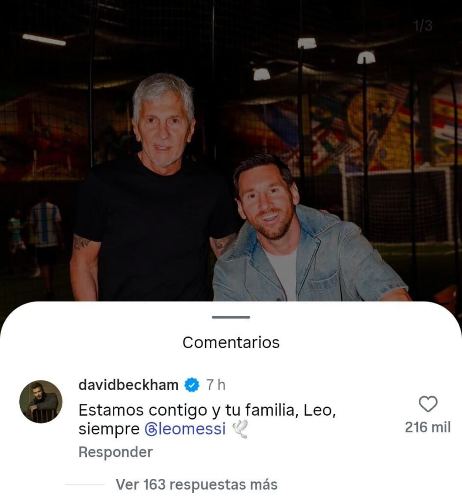 Beckham, Agüero y los amigos que estuvieron cerca de Leo