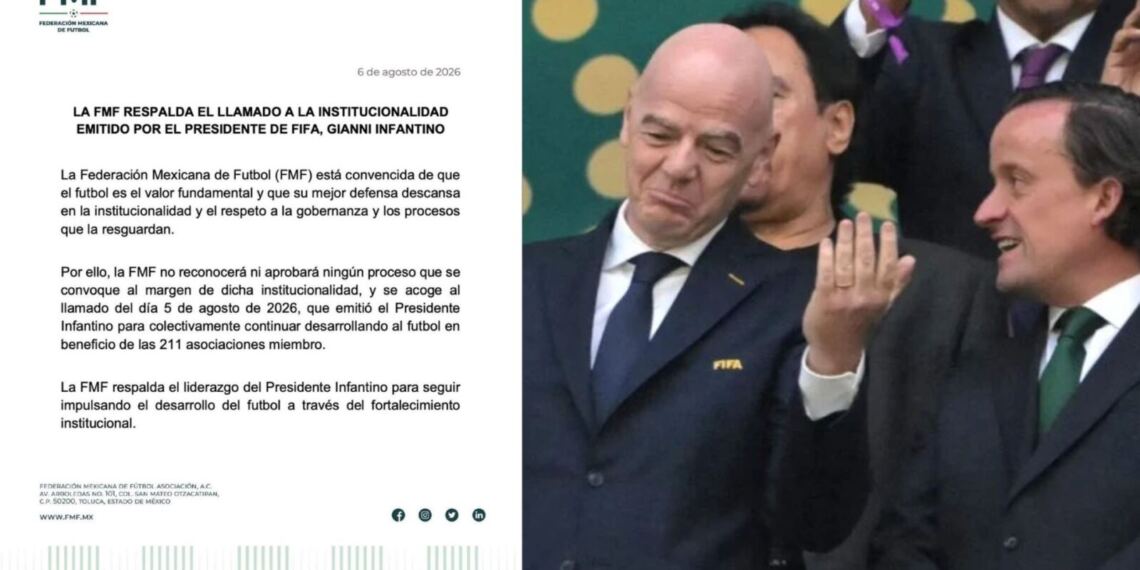 La FMF respalda a Gianni Infantino en medio de la polémica en la FIFA