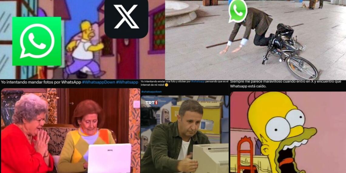 Los mejores memes que dejó la caída de WhatsApp