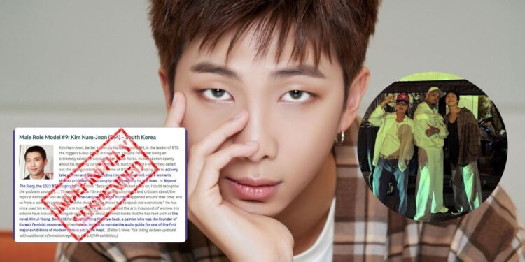 Namjoon de BTS es retirado de lista de modelos masculinos de The Pixel Project tras polémica con Chris Brown