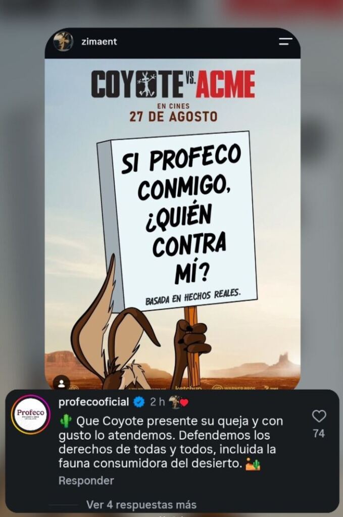 Profeco responde a Coyote