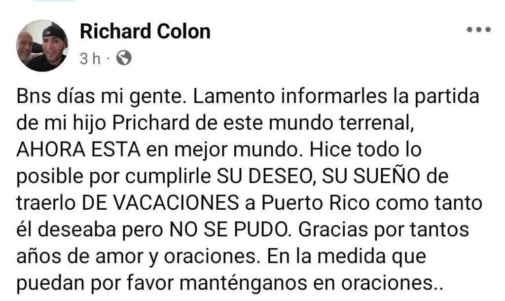 Muere el exboxeador Prichard Colón a los 33 años tras casi 11 años de luchar por las secuelas de la lesión cerebral