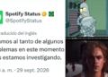 Spotify se cae y las redes explotan con memes