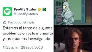 Spotify se cae y las redes explotan con memes