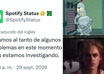 Spotify se cae y las redes explotan con memes
