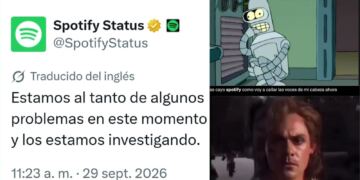 Spotify se cae y las redes explotan con memes