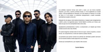 Camilo Séptimo pospone conciertos y cancela una fecha tras la muerte de Honas, confirman que la banda continúa