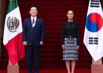 La presidenta de México, Claudia Sheinbaum, recibió este jueves 24 de septiembre de 2026 a su homólogo de Corea del Sur, Lee Jae-Myung