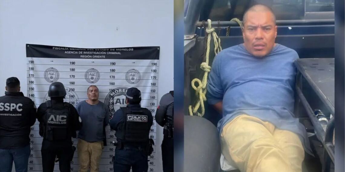 Detienen a Francisco Javier Meléndez, alias “El Trompas”, presunto responsable del feminicidio de Claudia Tacoronte Aguilera en Cuautla, Morelos