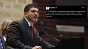 FGR lamenta muerte de Zenyazen Escobar y atraerá investigación por tratarse de un diputado federal