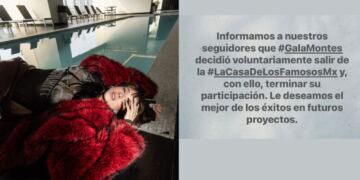 Gala Montes decide abandonar La Casa de los Famosos México a pocos días de su inesperado regreso