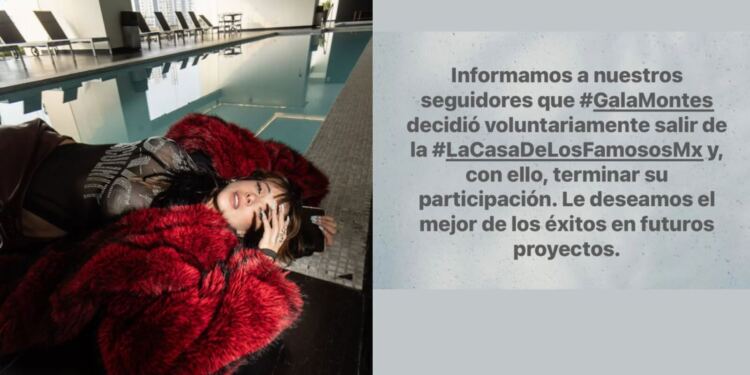 Gala Montes decide abandonar La Casa de los Famosos México a pocos días de su inesperado regreso
