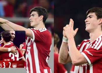 Armando González ‘La Hormiga’ marca doblete con Olympiakos