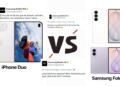 Samsung arremete contra Apple por Iphone Duo: “Avísanos cuando termines de recalentar nuestras sobras”