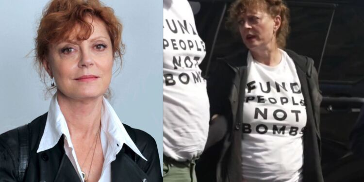 Susan Sarandon es detenida durante protesta en Nueva York contra el suministro de armas a Israel