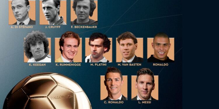 Balón de Oro de Todos los Tiempos: revelan a los 10 nominados y Messi y Cristiano destacan en la lista