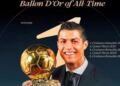 Cristiano Ronaldo 2008 es elegido como el mejor Balón de Oro de todos los tiempos